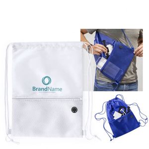 Custom Branded Promotion <b>Drawstring</b> <b>Backpacks</b> Bulk Order Oxford Material Casual Daypacks - Product Image 3