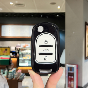 <span class=keywords><strong>Funda</strong></span> de goma suave de TPU para llave con llavero, superventas, en stock de fábrica, para <span class=keywords><strong>llaves</strong></span> de coche Wuling Bingo, Baojun KiWi EV, Air EV, Yep, Cloud - Product Image 4