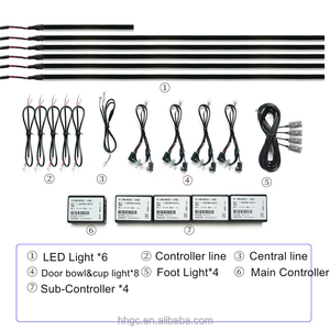 Venta al por mayor Interior LED Luz Ambiental Interior Coche Interior RGB o Sinfonía Dinámica o Estática Universal Atmósfera Decoración Iluminación - Product Image 2