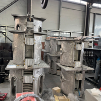 Fourneau de fusion à induction électrique à fréquence moyenne compact, 25 kW, 90 kW, 1500 à 12000 °C, conception personnalisée pour 500 kg, 60 kg de poterie