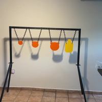 Support de cible en acier pour tir à la cible, kit complet, épaisseur 3/8\", 4\", 6\", 8\", 7\"x 12\", kit de support de cible, réglage de la hauteur de 35 à 63 pouces