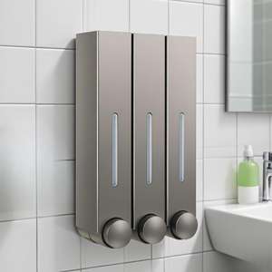 420ML 수동 벽걸이 형 비누 디스펜서 호텔 욕실 손 비누 리필 병 액체 샴푸 디자인 - Product Image 1