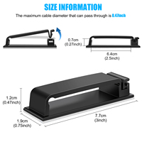 Clips de câble en nylon XZH-40 avec support en nylon - Lot de 100 supports adhésifs pour une gestion sécurisée des câbles électriques