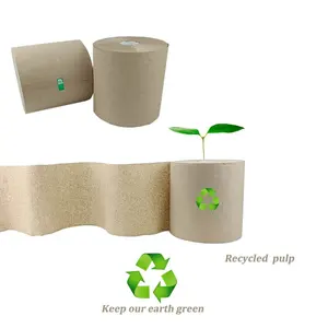 Toilet Bathroom Use Eco Soft Toilet Paper Natural Color Tissue Papier Toilettes Hand Wood Pulp Paper Towel Rolls Bd Recykleen