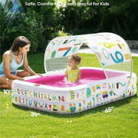 Neues Design, umweltfreundlicher, aufblasbarer PVC-Schwimmpool mit Sonnenschutz für Kinder, Sommerspielzeug