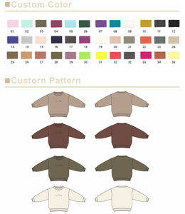 Zomer- en lente-kledingset van puur katoen, met ronde hals, op maat ontworpen, casual, 'moeder en kind' bijpassende kleding voor jongens en meisjes - Product Image 3