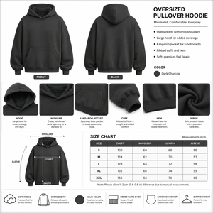 Sudadera con Capucha Lisa para Hombre, de Algodón Grueso, Estilo Holgado, Personalizable con Bordado e Impresión de Logotipo, Ropa Urbana - Product Image 4