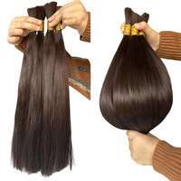 Extensions de cheveux humains en vrac, double tirage, cuticules alignées, vierges, sans colle, pouvant être portées à tout moment - Vente en gros usine
