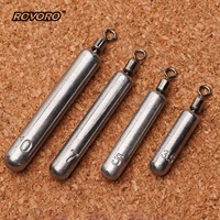 ROVORO Tackle Plombs de pêche fines en plomb pur 3.5-10g pour la pêche au black-bass avec leurres, accessoires de montage rapide Raindrop