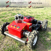 Mini tondeuse à gazon électrique télécommandée, robot tondeuse à gazon à essence avec composant moteur principal, garantie de 2 ans, 115 kg