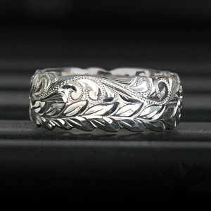 Anello Avvolgente con Foglie di Vite in Stile Europeo, Regalo per Anniversario di Matrimonio, Gioiello Unisex con Texture Vegetale - Product Image 1