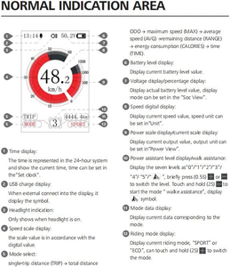 Greenpedel-Interruptor de pantalla LCD de colores Bafang DPC18, puerto USB para bicicleta eléctrica, <span class=keywords><strong>Kit</strong></span> de conversión de Motor de accionamiento medio - Product Image 3