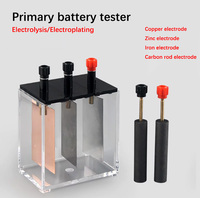 Demonstrasi Elektrolisis Galvanik Strip Cu/Zn/Fe Elektroda Batang Karbon Potensi Elektroda Sel Voltaik Sekunder Demo