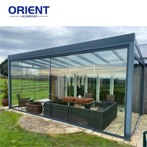 Fabbrica diretta giardino esterno Free Standing Veranda in alluminio Veranda Veranda in vetro casa bioclimatica Pergola - Product Image 4