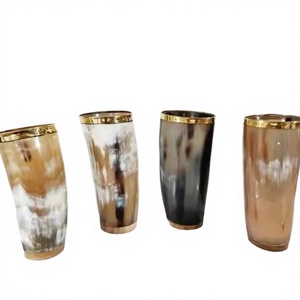 Natural Polished Animal Style Buffalo Horn Waterproof Beer Mug for Home <b>Pub</b> Wedding Gifts Use Handmade Artisan Experience - Product Image 1