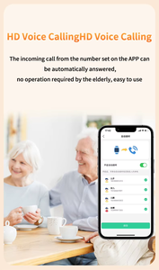 Jam tangan pintar pria, 4G orang tua deteksi jatuh 24 jam Monitor detak jantung Waktu Nyata menjawab panggilan masuk secara otomatis - Product Image 3