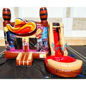Castillo Inflable Vaquero del Oeste, Combo de Casa de Brinco con Tobogán con Temática del Oeste para Fiestas Infantiles - Product Image 3