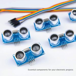 ELEGOO 5pcs HC-SR04 Ultraschall-Distanz-<span class=keywords><strong>Sensor</strong></span>-Modul kompatibel mit für <span class=keywords><strong>Arduino</strong></span> UNO MEGA Nano Roboter XBee ZigBee - Product Image 1