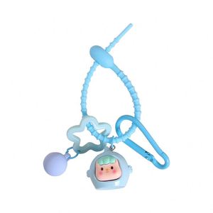 12 Zodiac Keychain Set Creative Resin Constellation Pendant Cute Cartoon Doll <b>Backpack</b> Charm for Birthday & Promotional Gifts - Product Image 6