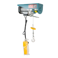 Mini-treuil électrique à câble PA600 300kg 600kg 220V 1200W, hauteur de levage 12m, treuil de levage portable pour grues d'atelier