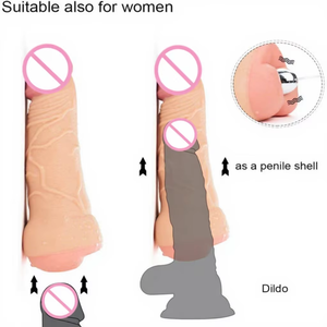Jouet sexuel XLN 2-en-1 en TPE souple pour couples gays et lesbiennes, célèbre Godemiché anal, avec fonction d'exercice de <span class=keywords><strong>film</strong></span> inversé, Taille XL - Product Image 5