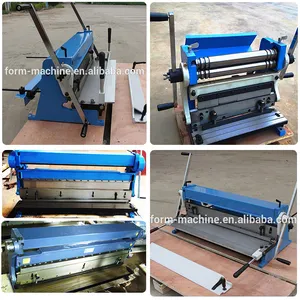 Hand Shear Bender Slip Roll 3 em 1 Máquina de corte dobrável rolando Combinação para Chapas Metálicas