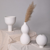 Ornements de centre de table de mariage au design unique, fleur en porcelaine nordique, vase en céramique moderne pour décoration de salon et de maison