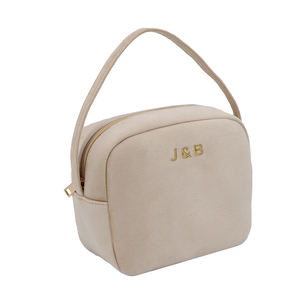 Directo <span class=keywords><strong>de</strong></span> fábrica, promocional, gran capacidad, portátil, <span class=keywords><strong>de</strong></span> viaje, terciopelo, neceser, lavado <span class=keywords><strong>de</strong></span> piel, bolsas para asustar, logotipo personalizado con asa - Product Image 1