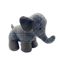 Jouets en peluche géants en polyester sur mesure, en forme d'éléphant, super doux, rembourrés de coton PP lavé, doublure en maille, jouet unisexe