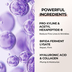 Crème anti-âge pour le visage de marque privée femmes Pro Xyline bifida <span class=keywords><strong>perment</strong></span> lysat collagène niacinamide infusé réparation des rides - Product Image 3