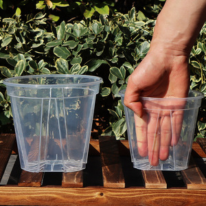 Macetas de Plástico para Vivero con Plato, 5 Tamaños, Orificios de Drenaje para Plantas de Jardín, Flores, Hierbas, Suculentas - Product Image 3