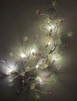 Lustre de mariage en forme de branche de fleurs, design tendance, cadre en forme de branche, centre de table