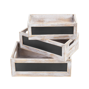 Varios tipos <span class=keywords><strong>de</strong></span> cajas <span class=keywords><strong>de</strong></span> almacenamiento <span class=keywords><strong>de</strong></span> <span class=keywords><strong>madera</strong></span> con pizarras pueden ser DIY, con <span class=keywords><strong>troncos</strong></span> naturales y estilos retro rurales - Product Image 2