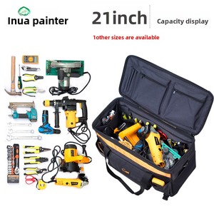 Caja de herramientas rodante multifuncional grande, bolsa de tela Oxford para reparación, bolsa de electricista posventa, herramienta de un solo hombro con cremallera - Product Image 4