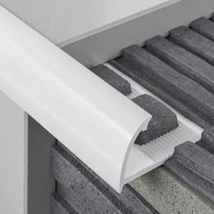 Tira de aluminio de estilo moderno personalizada, 8mm, 10mm, 12mm, embellecedor de azulejo de cerámica de <span class=keywords><strong>PVC</strong></span>, embellecedor de borde de esquina blanco - Product Image 2