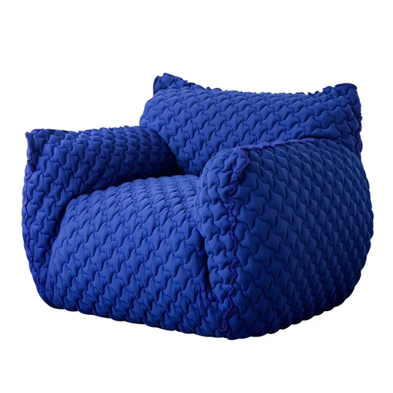 İtalyan modern tarzı mavi yağ bez kanepe sandalye minimalist fasulye torbası kanepeler ışık lüks boş sandalye ins tembel kanepe sandalye