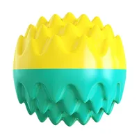 Balle à mâcher pour chien, résistante aux morsures, élastique, couineuse, pour le nettoyage des dents, anti-ennui, en matériau TPR