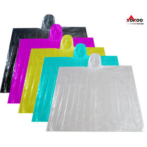 Stock 0.02mm Lightweight Clear PE Emergency Rain <strong>Ponchos</strong> <strong>for</strong> <strong>Festival</strong> - Product Image 5