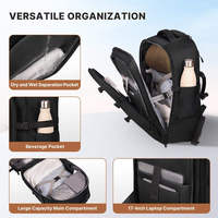 Sacs à dos à roulettes pour hommes, sacs à dos d'affaires pour ordinateur portable, bagages à roulettes pour voyages