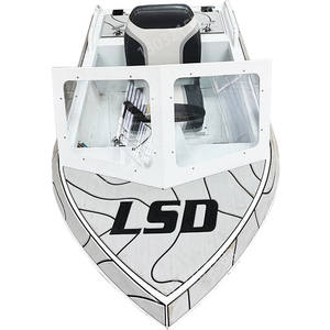 Мини электрическая скоростная водная катера для рыбалки Новая Энергия 2-тактный двигатель сварной Алюминиевый мини-реактивный катер - Product Image 5