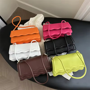 2026 New Fashion Tendance Sac Candy Color <b>Sling</b> <b>Bags</b> for Women PU Leather Single Strap Shoulder <b>Bag</b> Travel Organizer Zipper - Product Image 1
