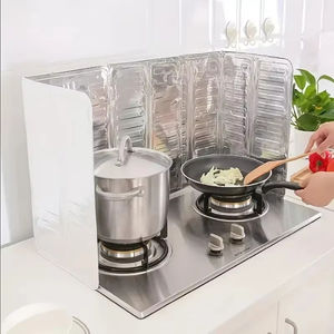 GLF Pare-éclaboussures de cuisine écologique en feuille d'aluminium souple anti-éclaboussures, <span class=keywords><strong>protection</strong></span> contre les brûlures - Product Image 4