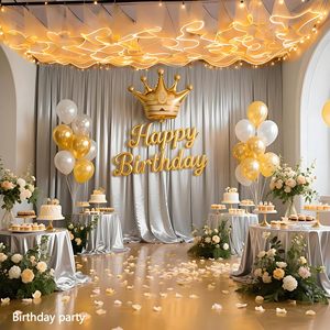 Bande lumineuse en tissu pour plafond <span class=keywords><strong>de</strong></span> mariage, personnalisable, 1 m <span class=keywords><strong>de</strong></span> long, voile blanc, lumière bleue, pour décoration d'arche <span class=keywords><strong>de</strong></span> fête <span class=keywords><strong>de</strong></span> mariage - Product Image 4