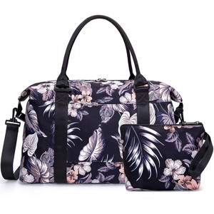 Bolsa de Viaje Deportiva de Lujo para Mujer, Impermeable, Sublimada, para Fin de Semana, Gimnasio, Baile, Viajes Cortos - Product Image 1