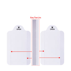 Natte Doekjes Hersluitbare Sticker Verpakking Open Wit Transparant Vinyl Pp Verwijderbare Kleeflaag Scheur Reseal Label Leveranciers - Product Image 6