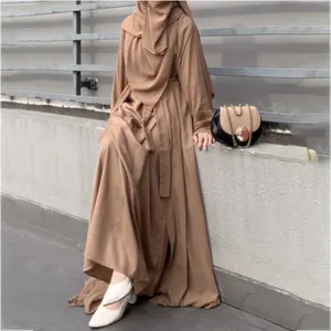 Hot Selling Modest Dubai Kaftan Women Muslim Abaya Islamic Jilbab Kimono Cardigan Maxi Dress