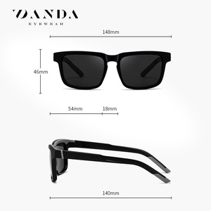 Danda <b>Sunglasses</b> S12110 Black TR90 <b>Square</b> Frame Polarized UV400 Men Outdoor - Product Image 5