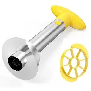 Hot sale customized package pineapple corer slicer cutter stainless steel pineapple peeler corer slicer