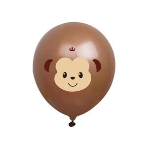 Ingrosso Jungle Animal in lattice palloncino 12 pollici festa di buon compleanno decorazione foresta animale <span class=keywords><strong>leone</strong></span> tigre elefante Zebra Globos - Product Image 2
