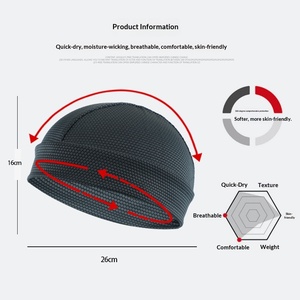 Nouveauté été, best-seller pour l'extérieur : <span class=keywords><strong>Chapeau</strong></span> en PVC à séchage rapide, style gourd, en soie glacée, pour cyclisme, course à pied et sport, type foulard/baotou - Product Image 2